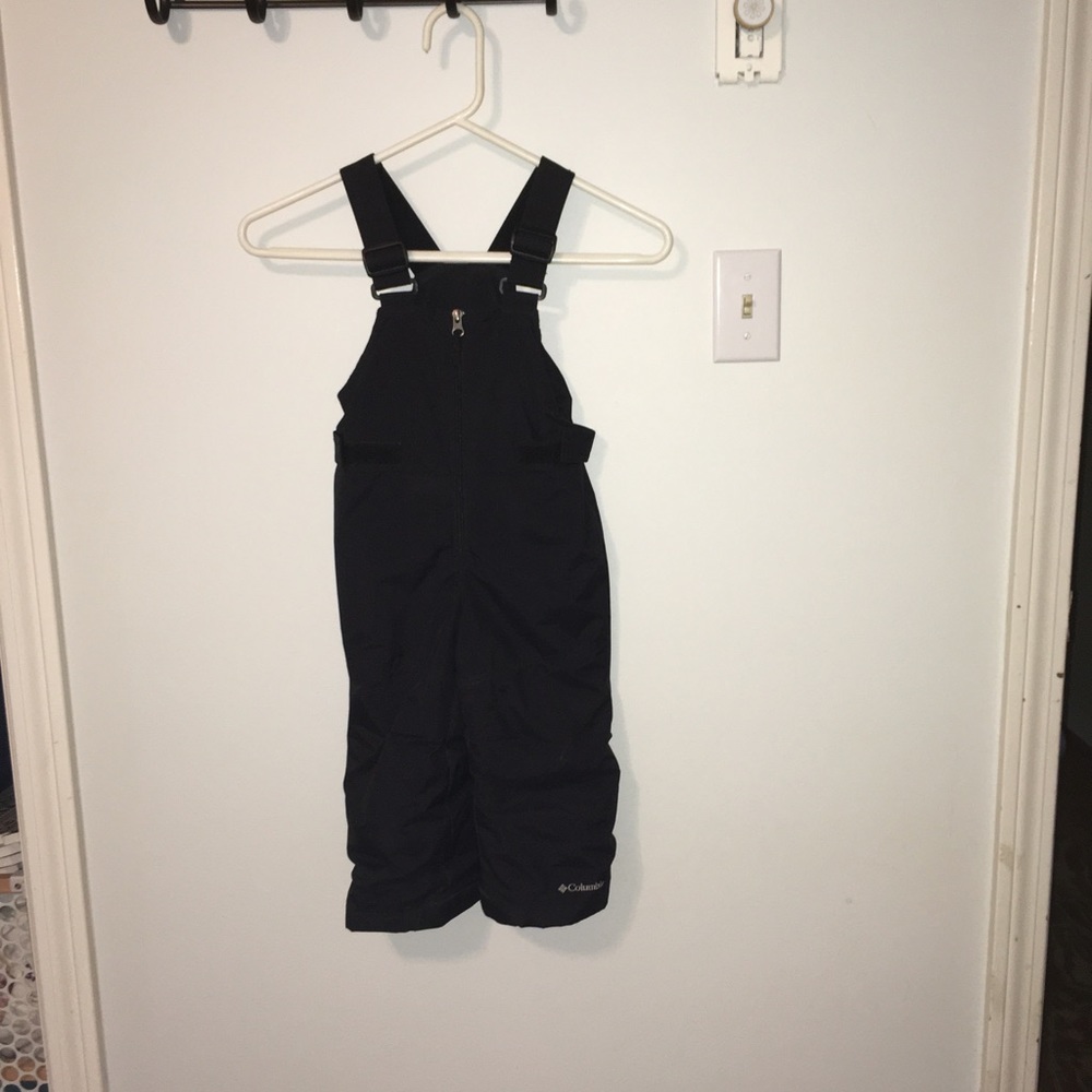Columbia black snow bibs 3T